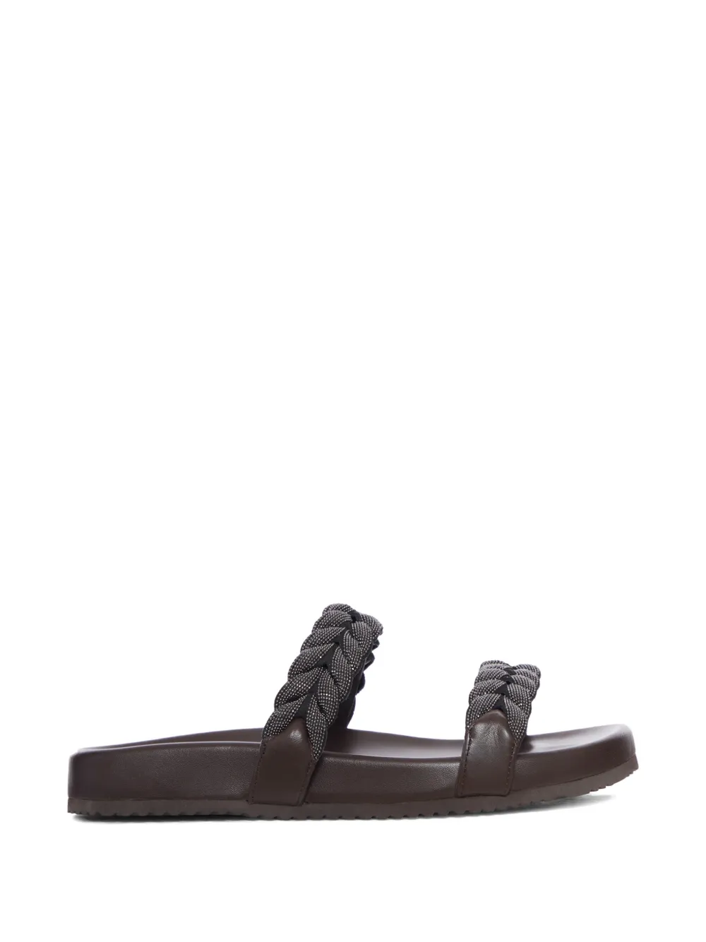 Brunello Cucinelli braided sandals Bruin