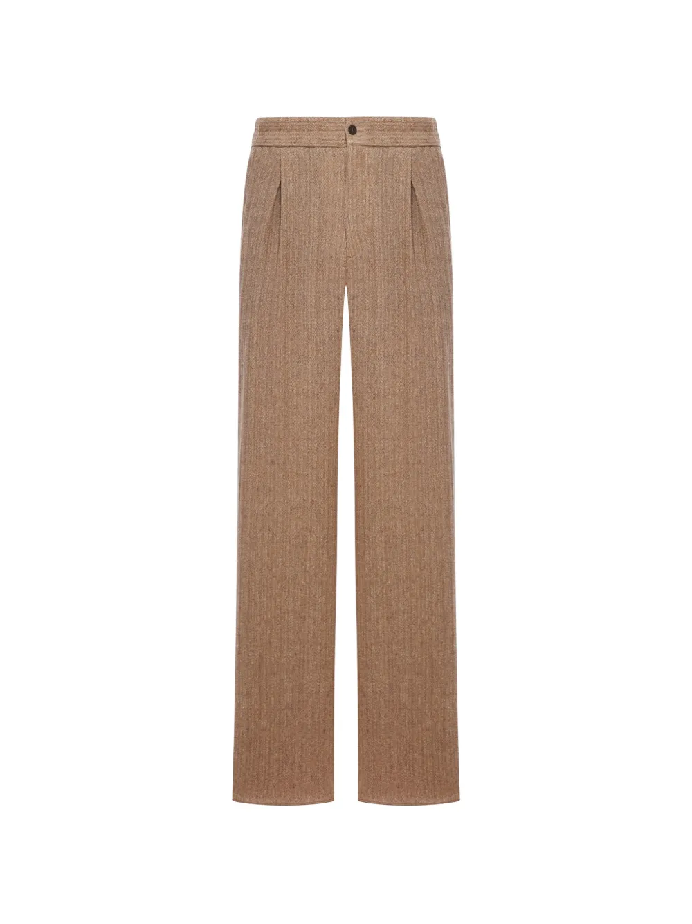 Giorgio Armani pleated linen trousers - Toni neutri