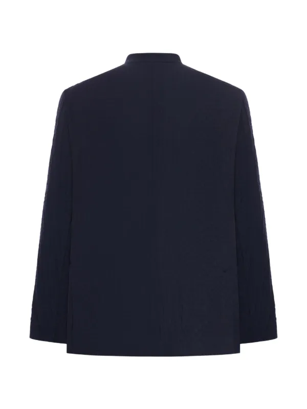 Giorgio Armani マンダリンカラージャケット | ブルー | FARFETCH JP