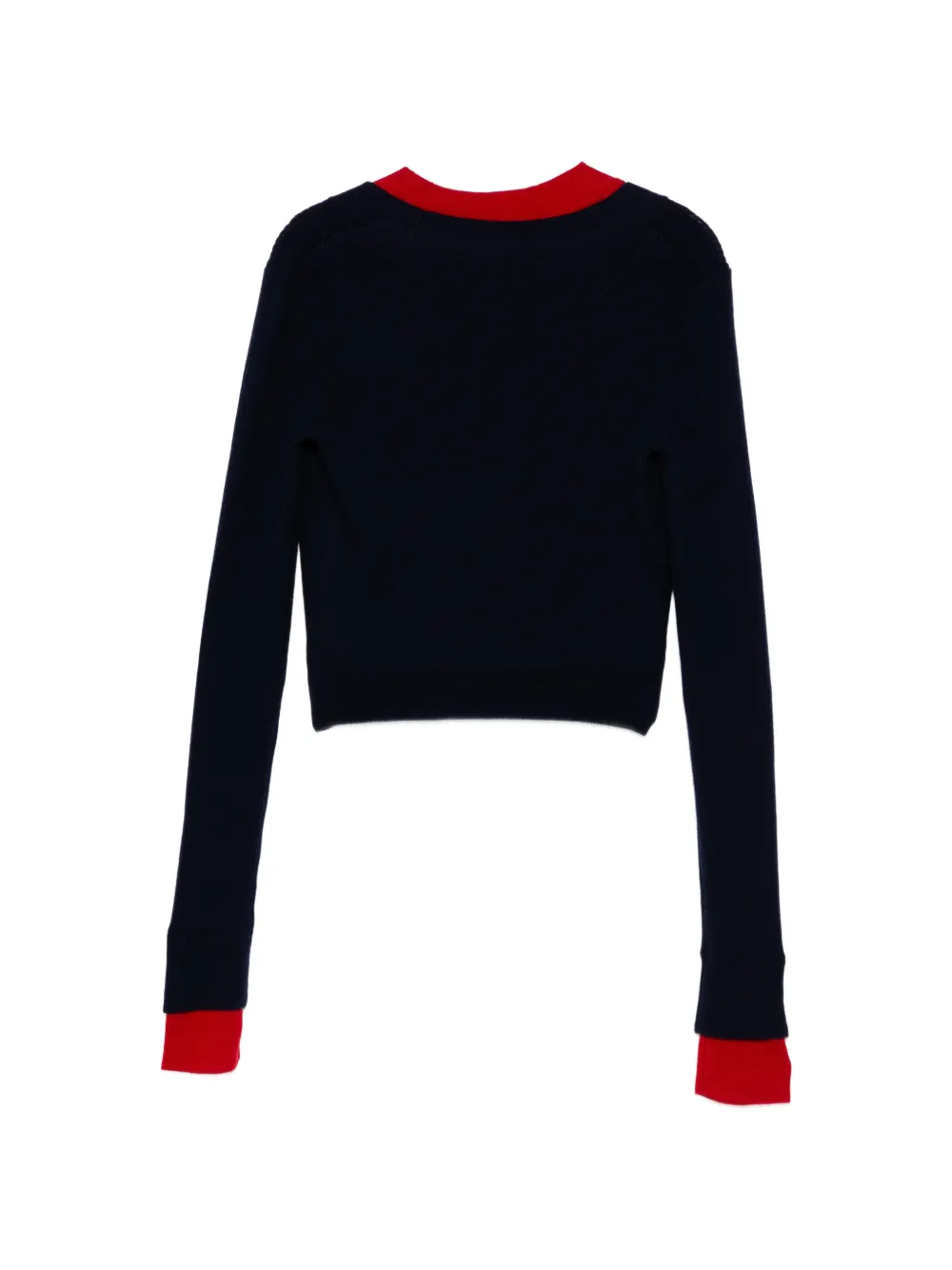  Monse Cropped Fold-up Cardigan - Blue 