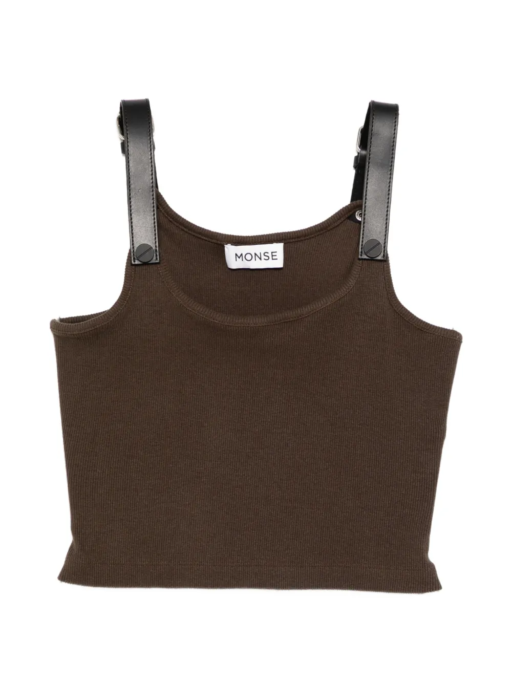 Monse Top in pelle - Marrone