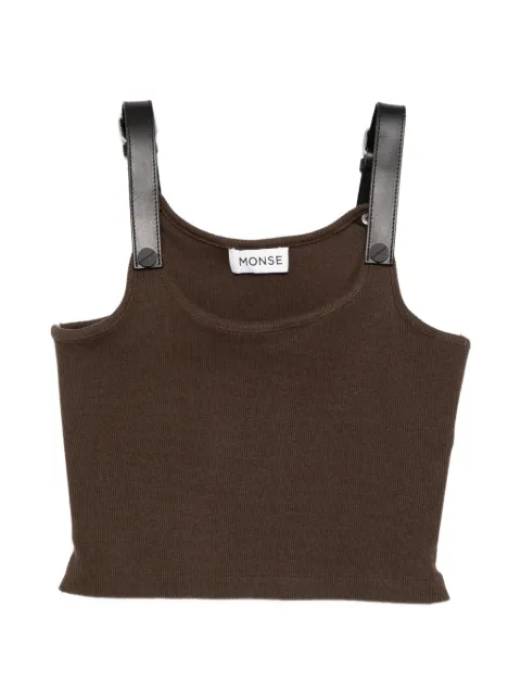 Monse 皮质吊带坦克背心