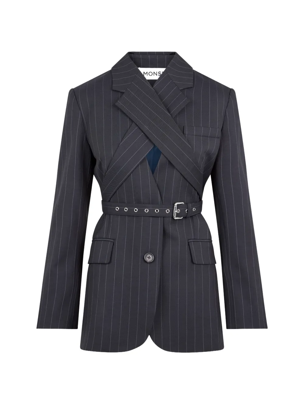 Monse Blazer con spalline - Nero