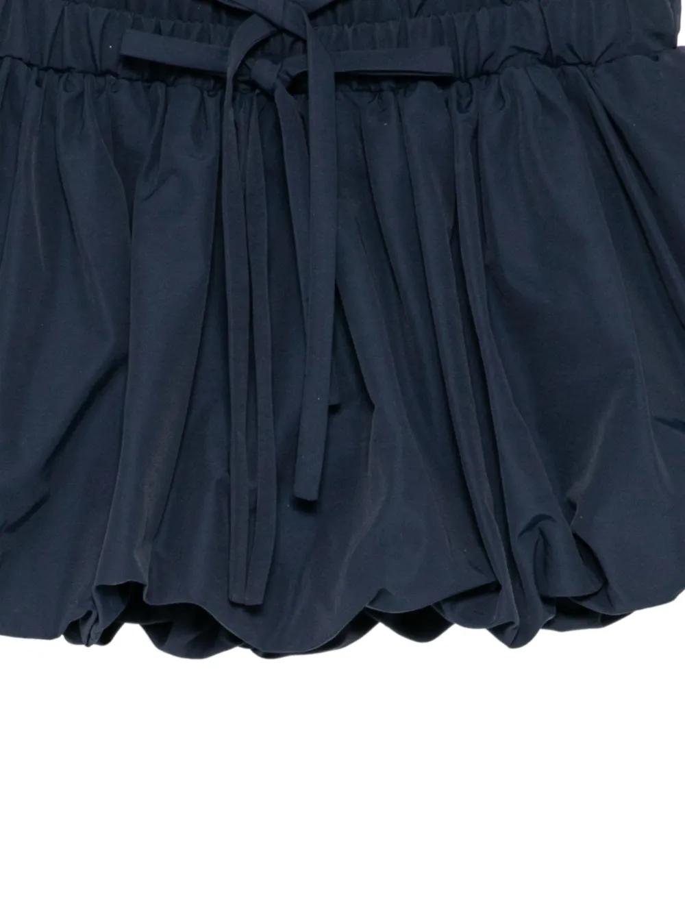 Monse Ballonrok met ruches Blauw