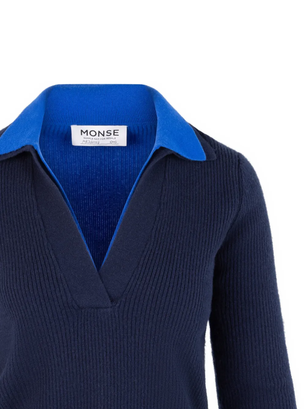 Monse Gelaagde gebreide trui Blauw