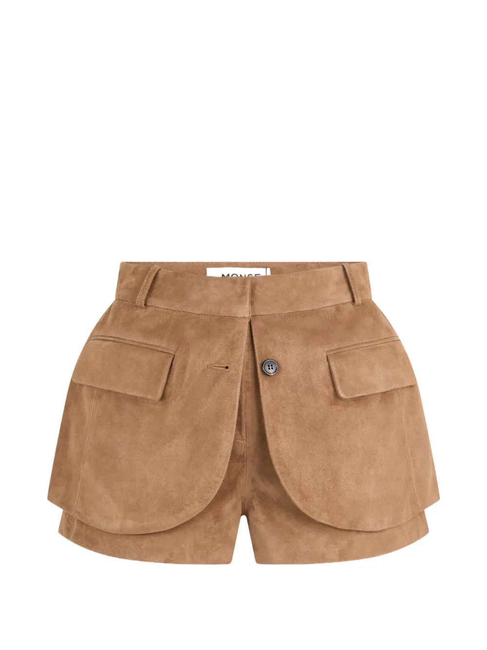 Monse Shorts con orlo a giacca - Marrone