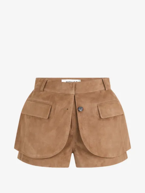 Monse shorts con dobladillo estilo chamarra