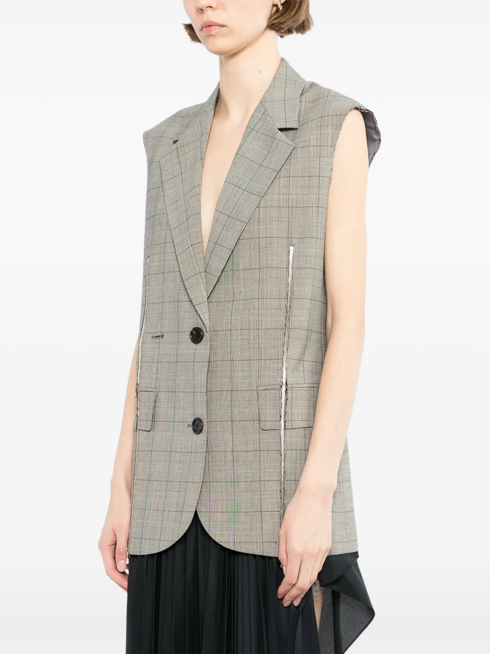 Monse Gilet met rits Grijs