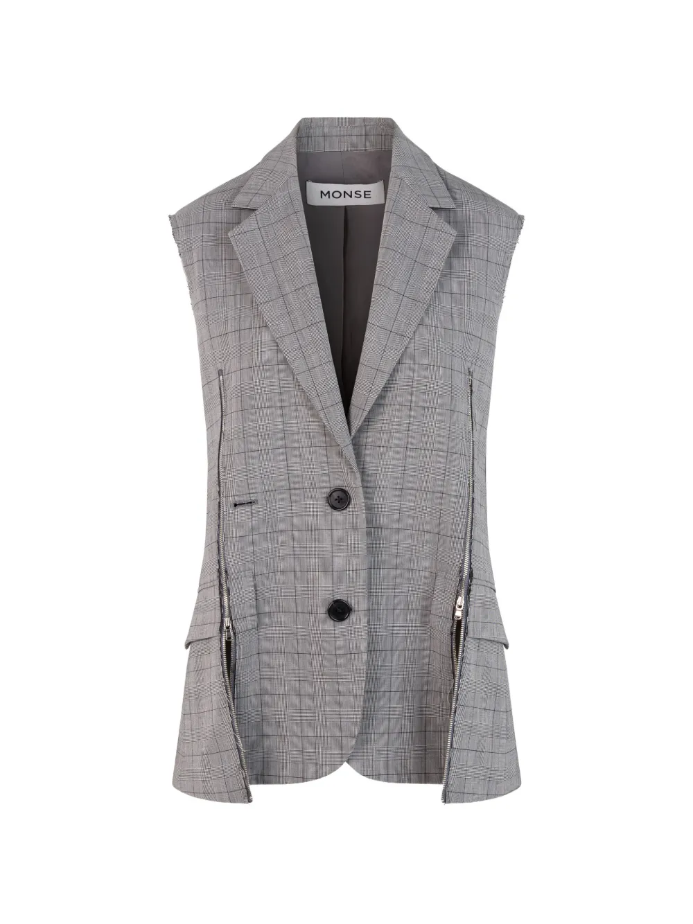 Monse Gilet sartoriale con zip - Nero