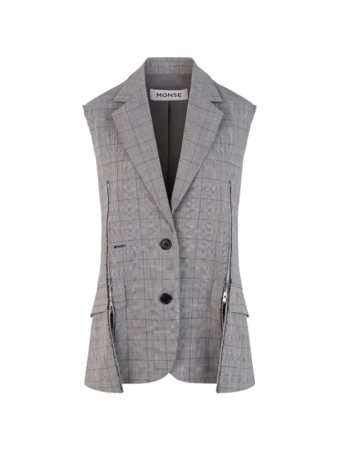 Monse zipper tailored vest