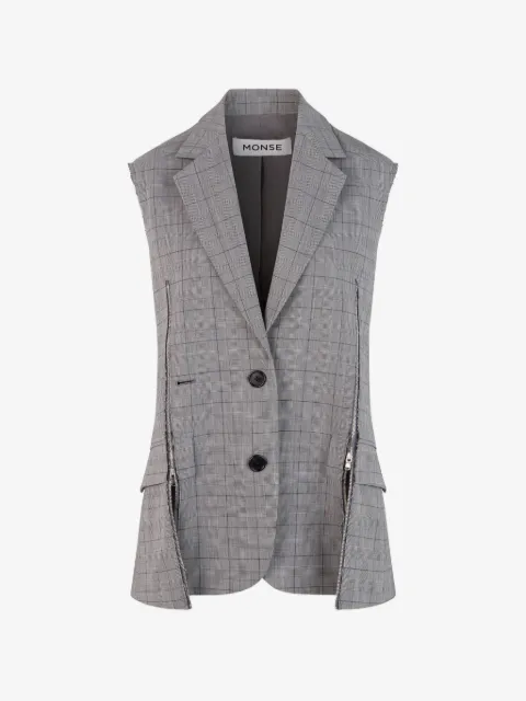 Monse zipper tailored vest