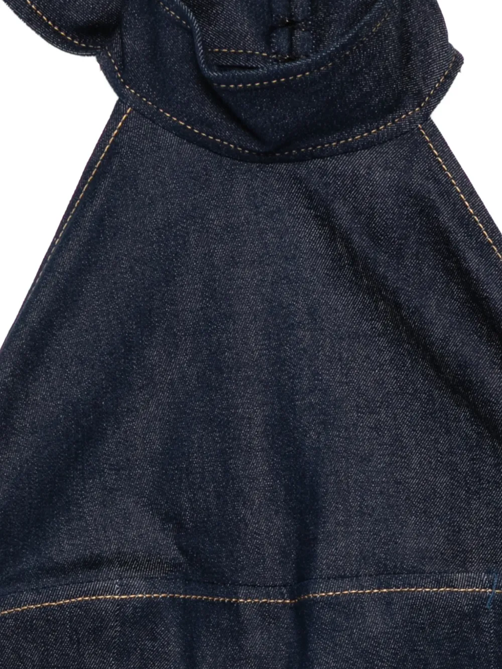  Monse Bustier Con Cuello Halter Y Lazo - Azul 