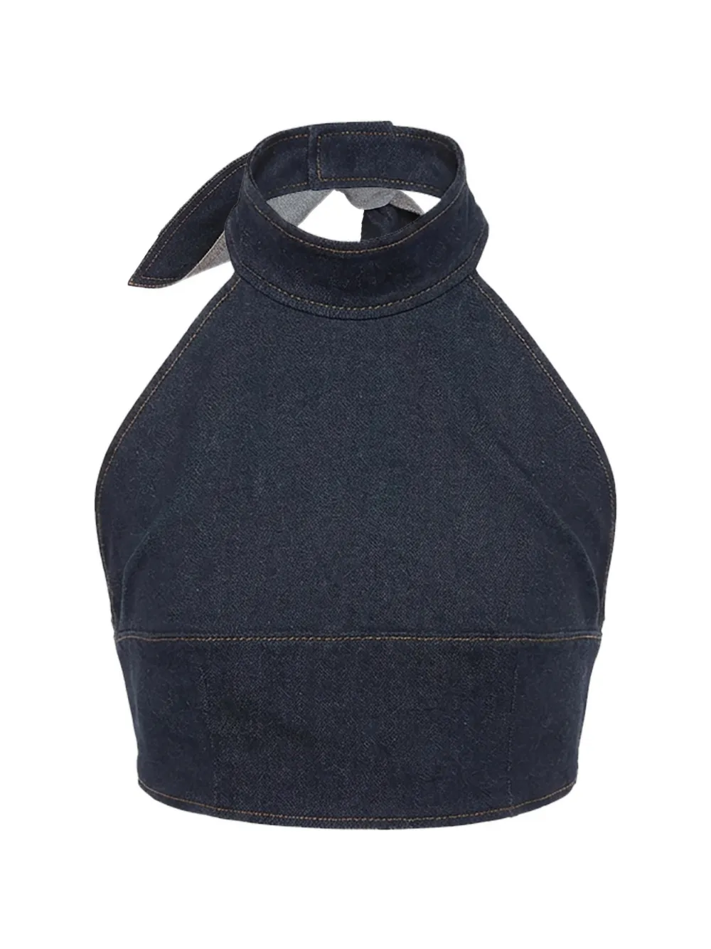 Monse Neckholder-Bustier mit Schleife - Blau