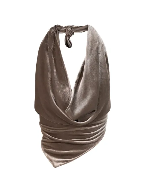 Monse Drapiertes Neckholder-Top