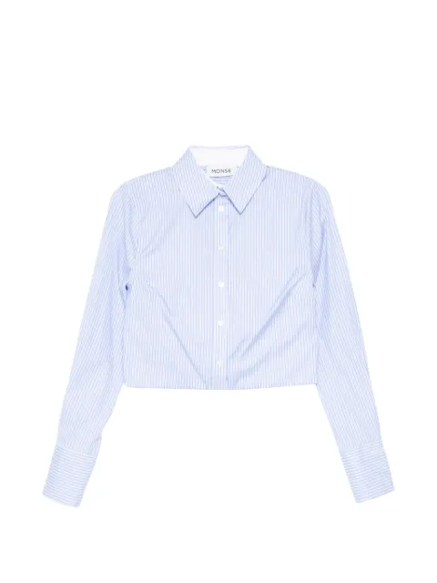 Monse fold-up cropped shirt