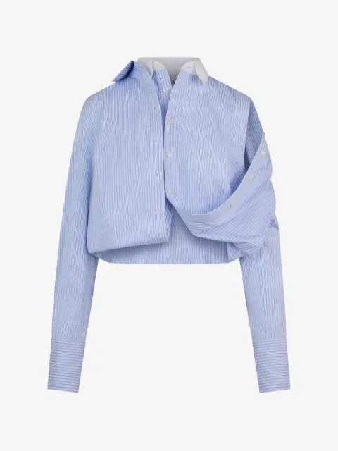 Monse fold-up cropped shirt