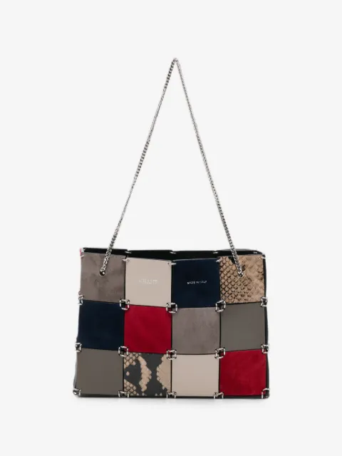 KHAITE mini Emma patchwork leather tote bag