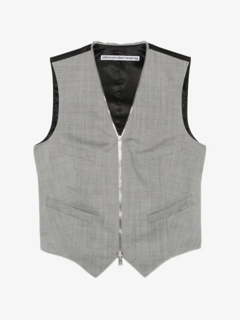 Alexander Wang tailored vest with wraparound zipper