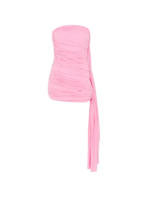 Alexander Wang asymmetric ruched strapless mini dress