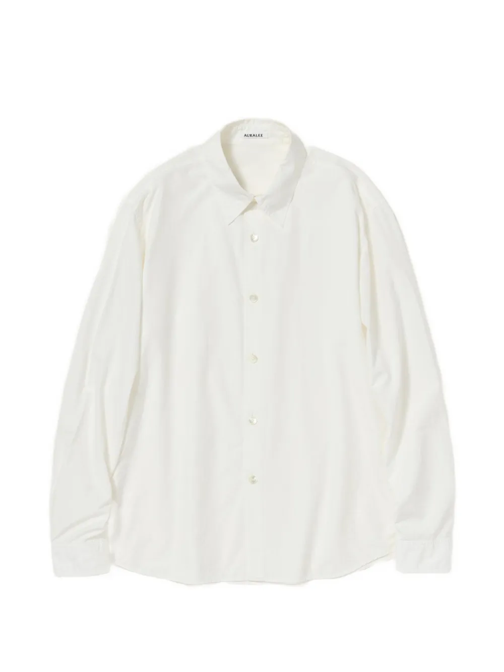 Auralee garment-dyed shuttle-weather shirt - Bianco