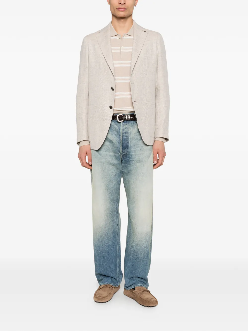 Tagliatore Blazer met knoopsluiting Beige