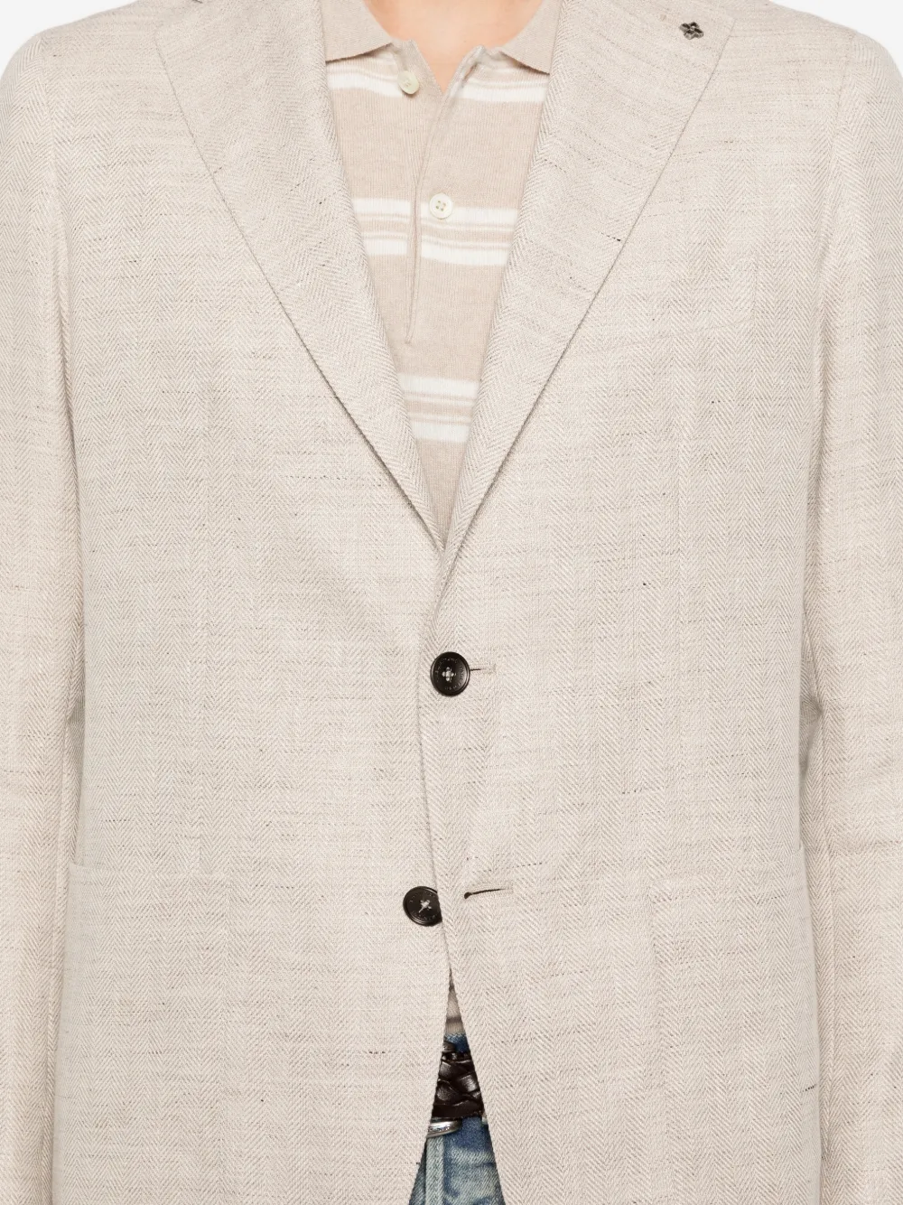 Tagliatore Blazer met knoopsluiting Beige