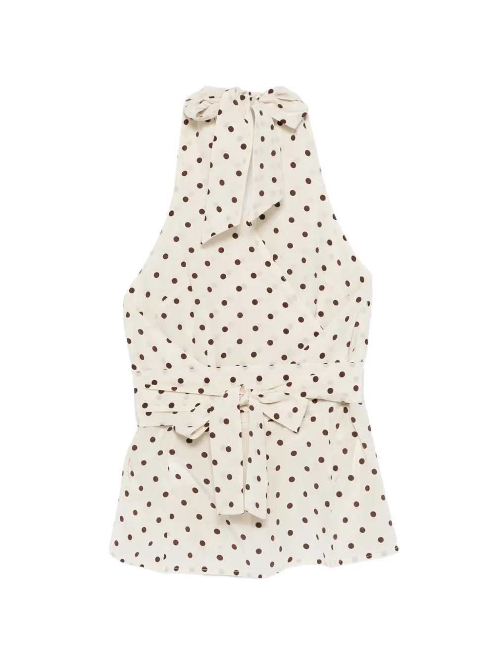  P.a.r.o.s.h. Sbillo Polka Dot Top - Neutrals 