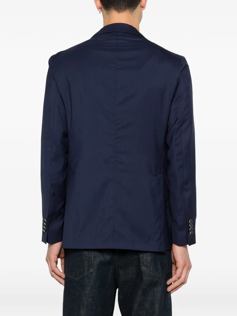 Tagliatore Jack met knoopsluiting en twee zakken Blauw