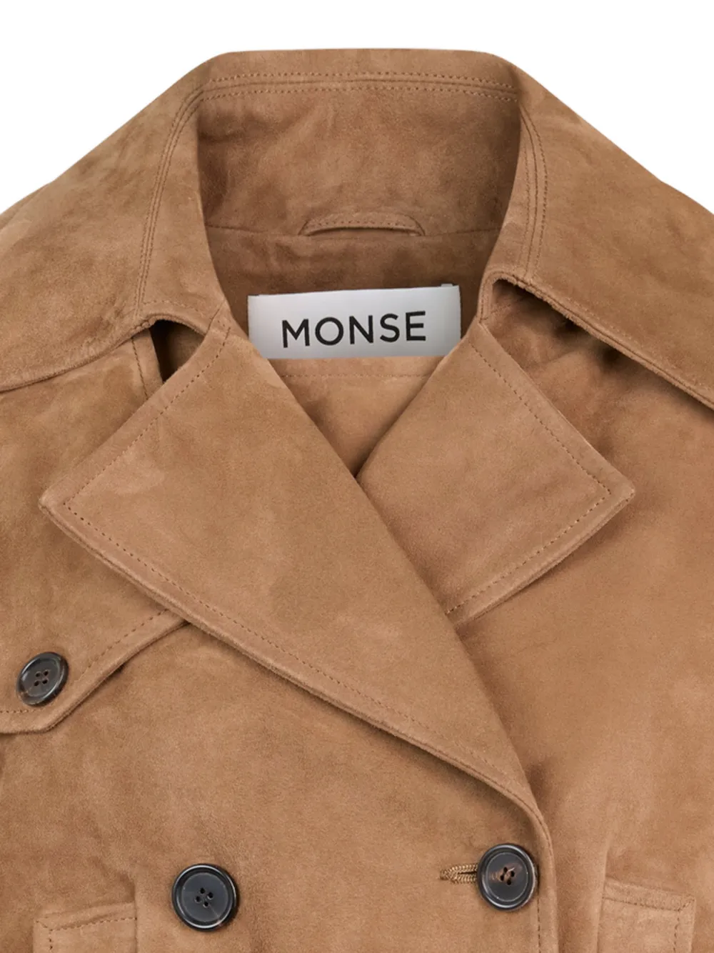 Monse Jack met dubbele rij knopen Bruin
