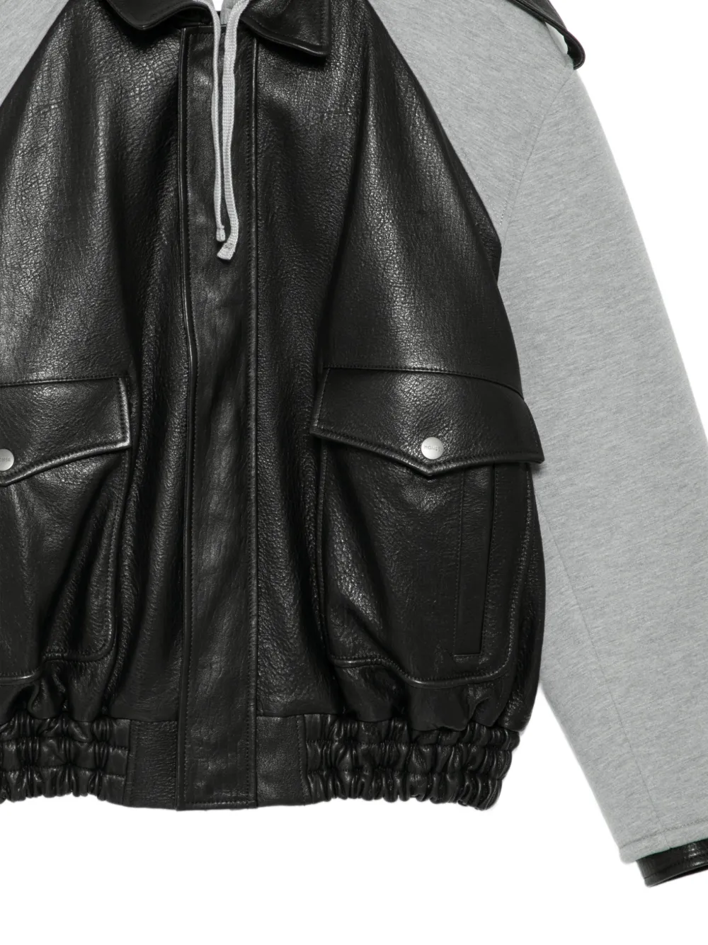  Monse Hybrid Bomber Jacket - Black 