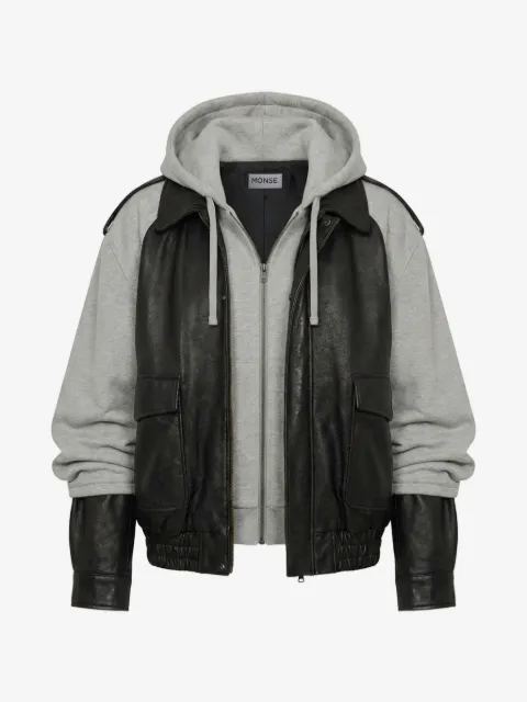 Monse hybrid leather jacket