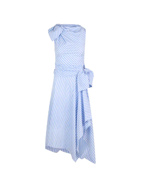 monse asymmetric dress Asymmetric Hem Scarf Dress in Multi  MONSE
