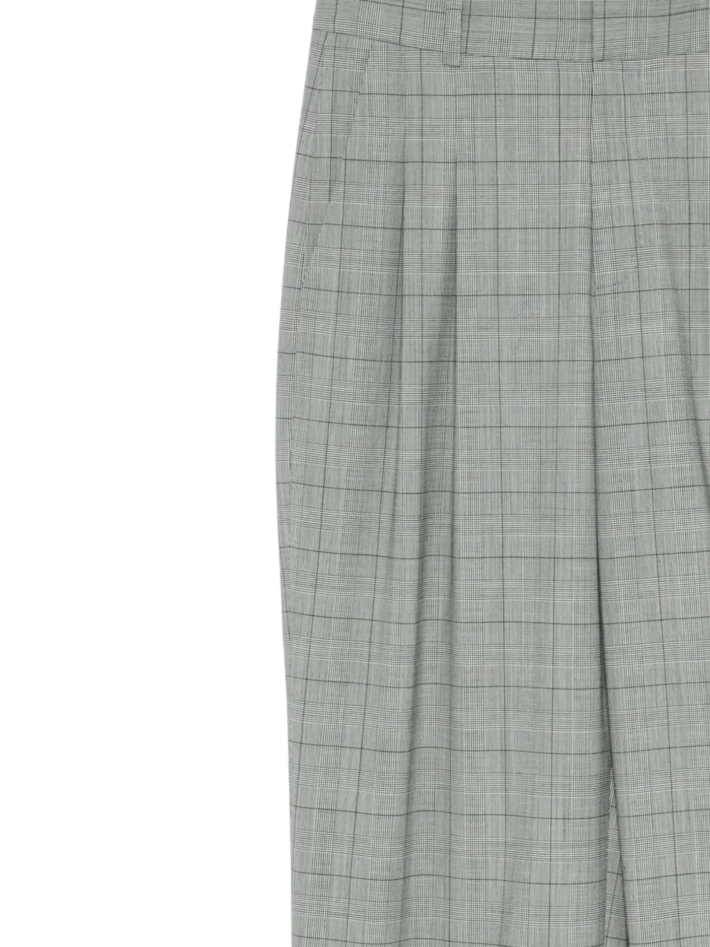 Monse Broek met dubbele tailleband Grijs
