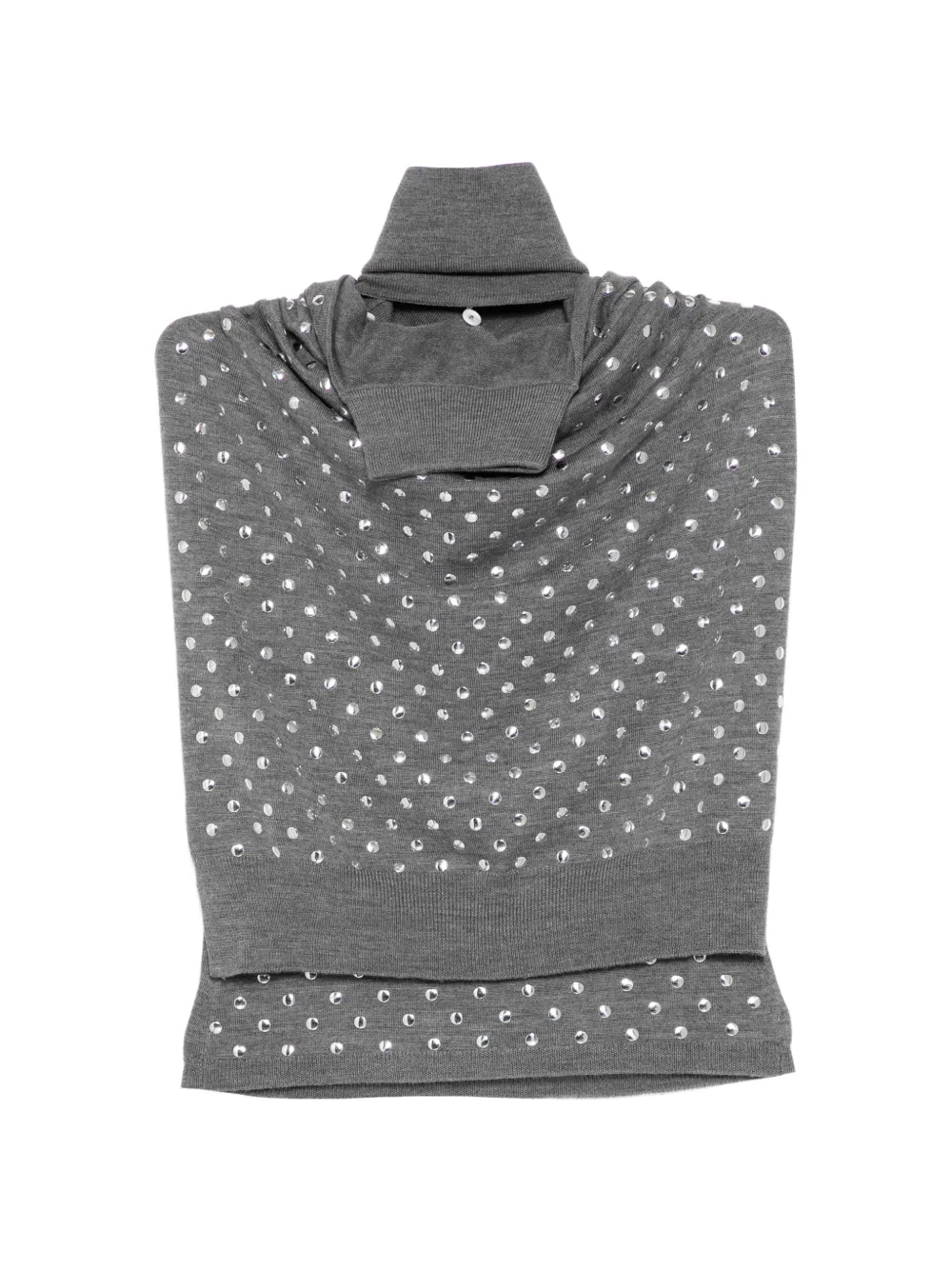  Monse Studded Halter Neck Top - Grey 
