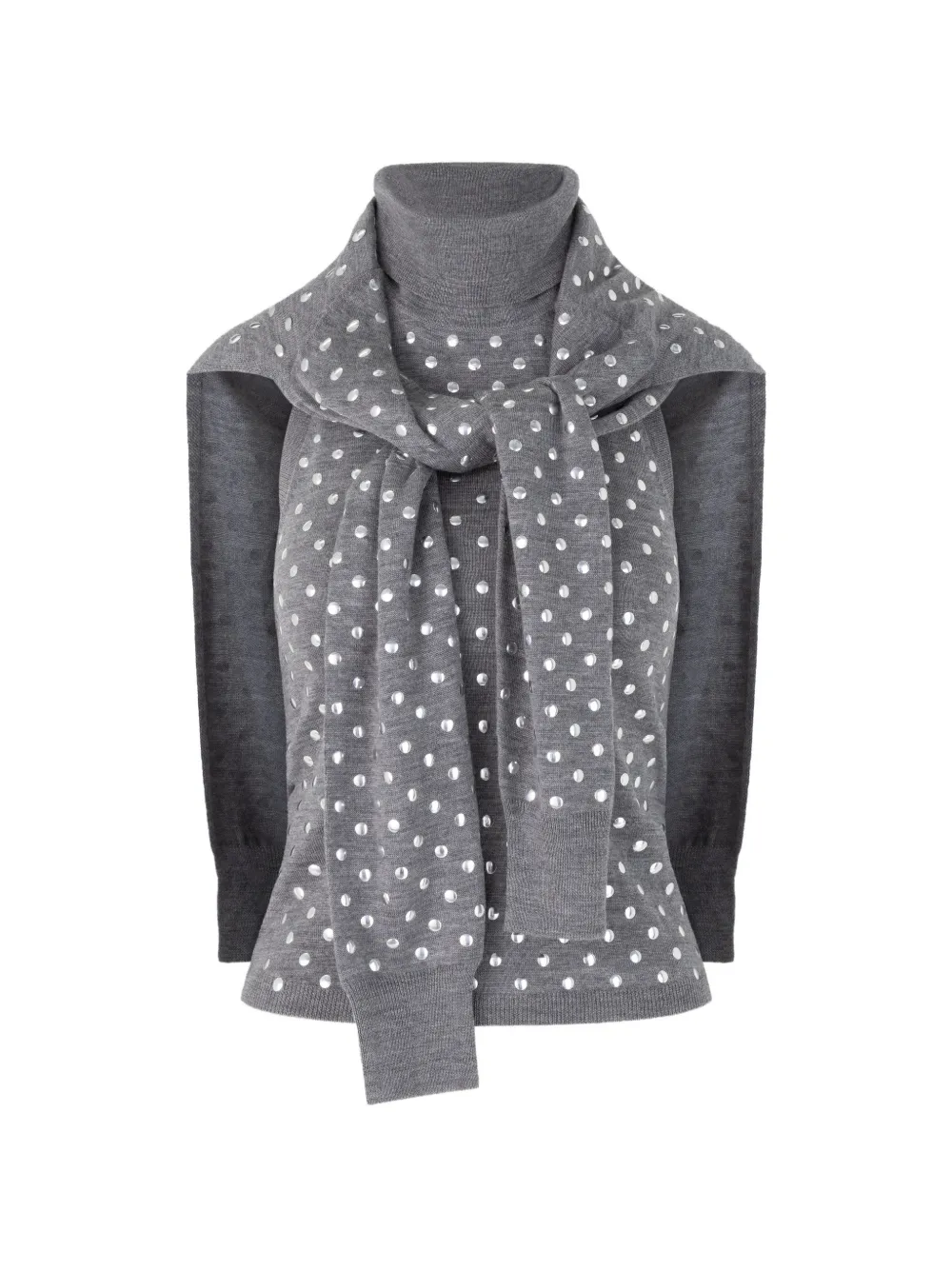 Monse Top con scollo all'americana - Grigio