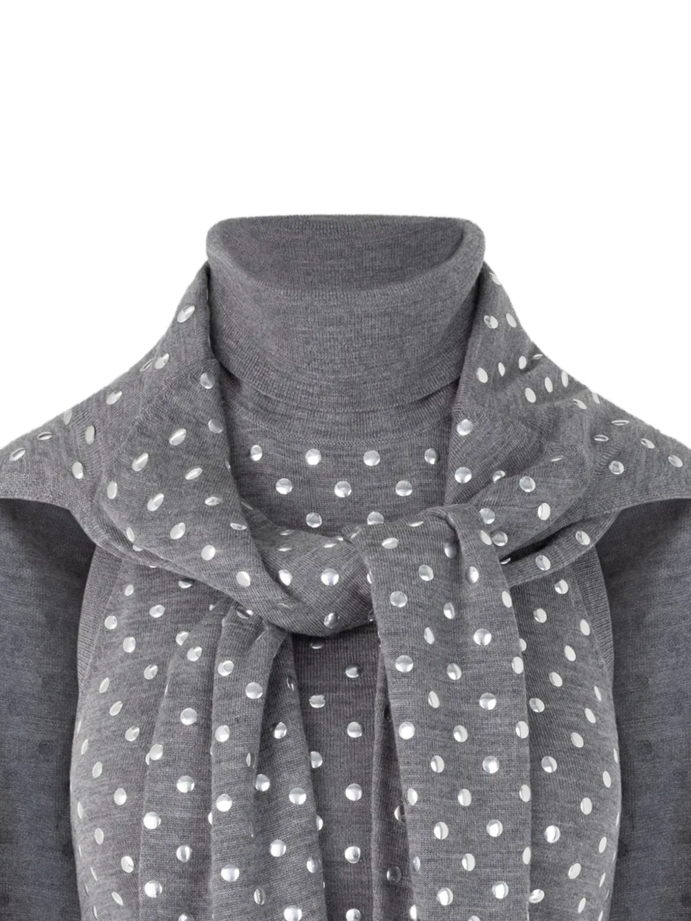 Monse Top met halternek en studs Grijs