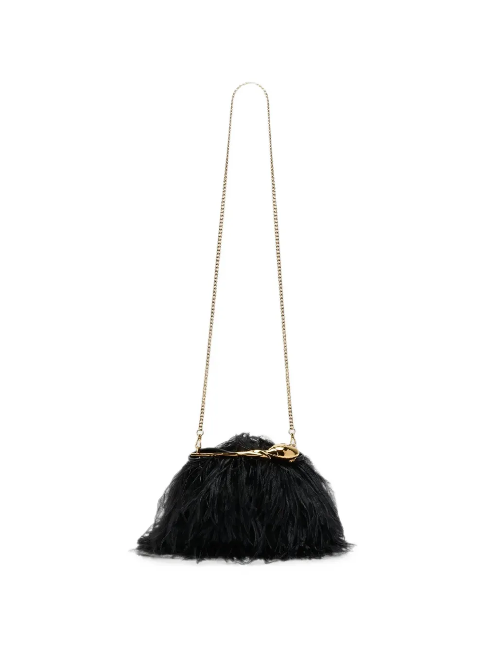 ERDEM Mini Bloom Feather Tote Bag in Black, view 5