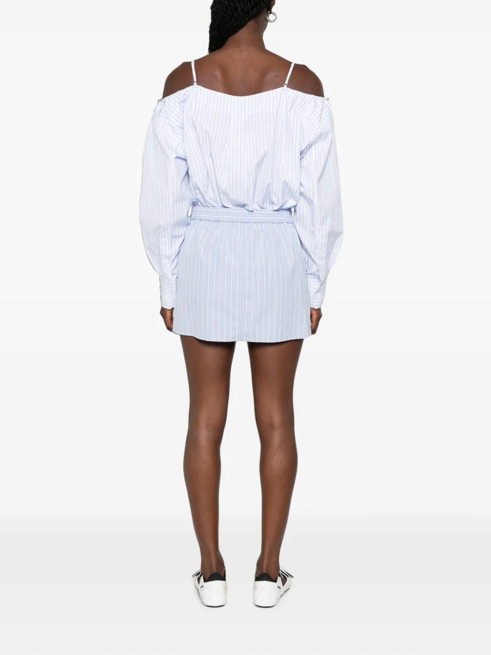 Alexander Wang Gestreepte mini-jurk Blauw