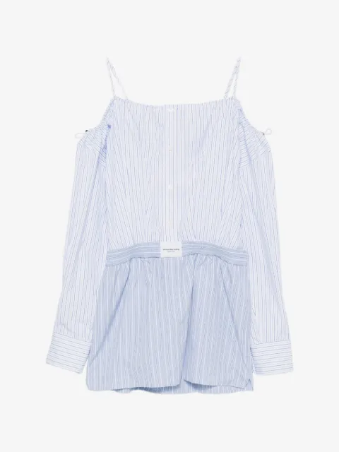 Alexander Wang striped off-shoulder mini dress