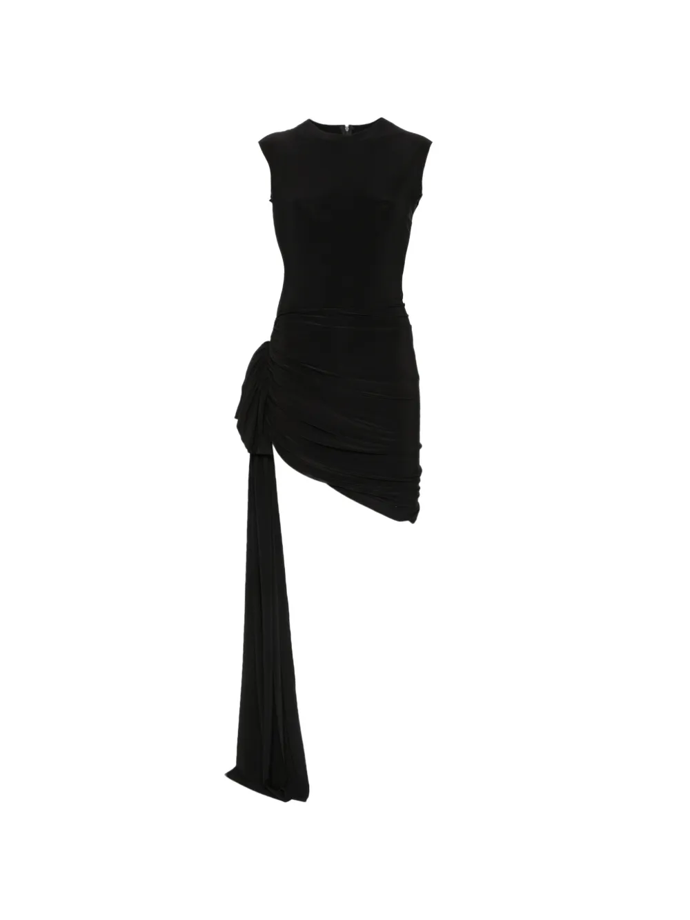 Norma Kamali draped mini dress - Nero