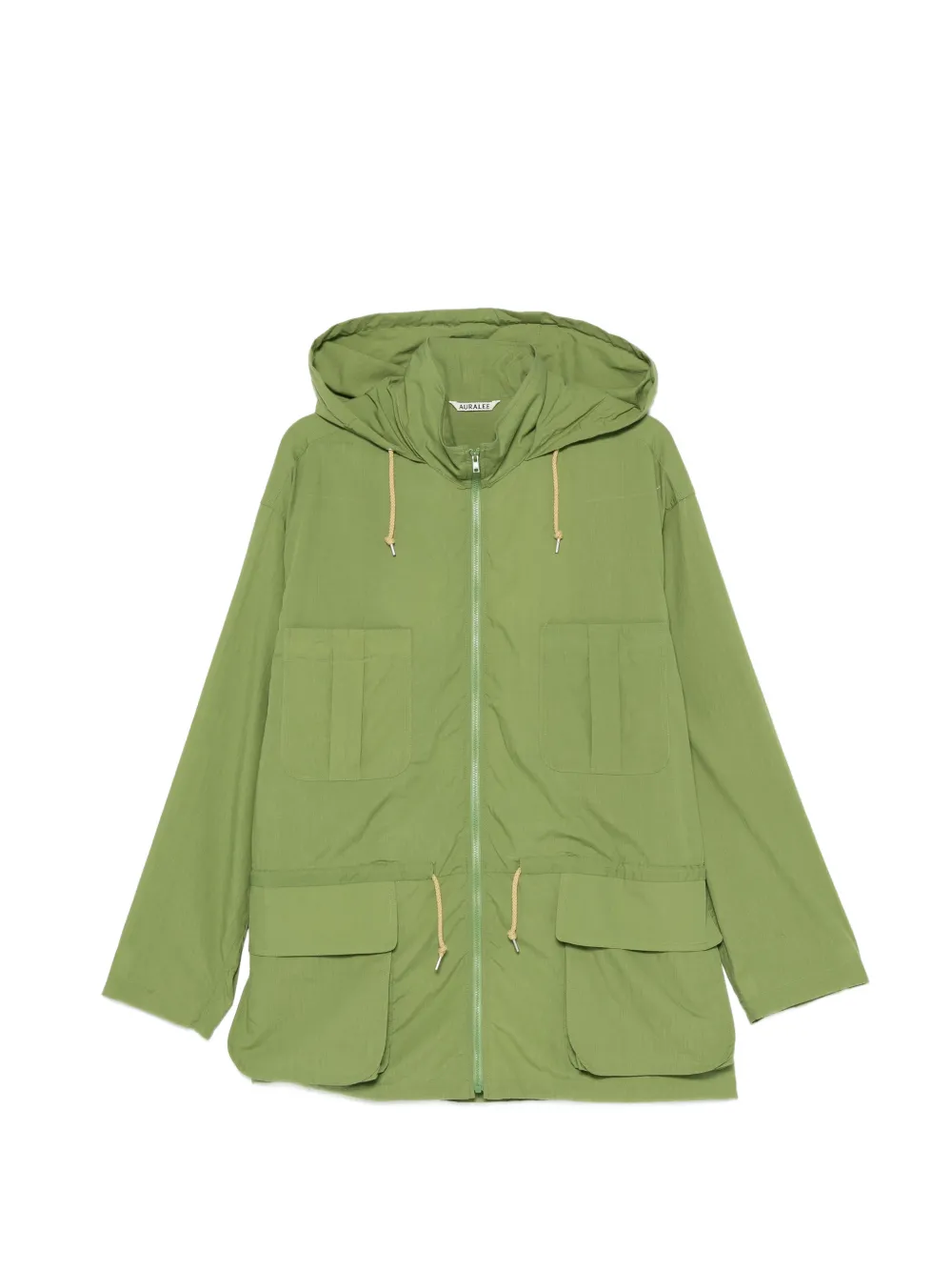 Auralee Lawn hooded cotton jacket - Verde