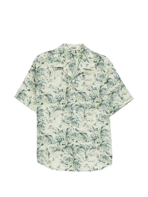 Auralee AIRY printed short-sleeved shirt
