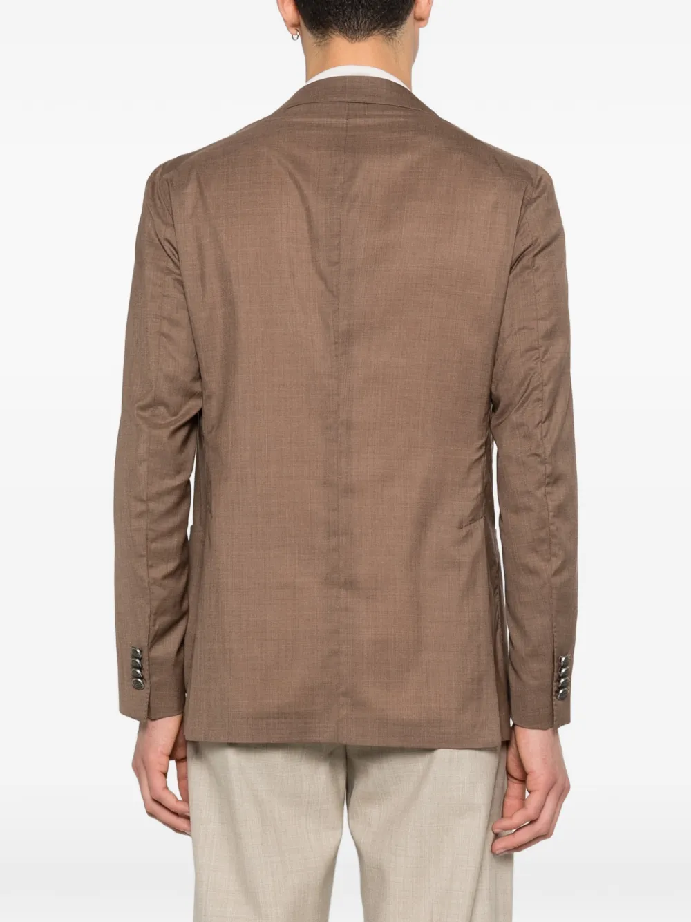 Tagliatore Blazer met enkele rij knopen Bruin