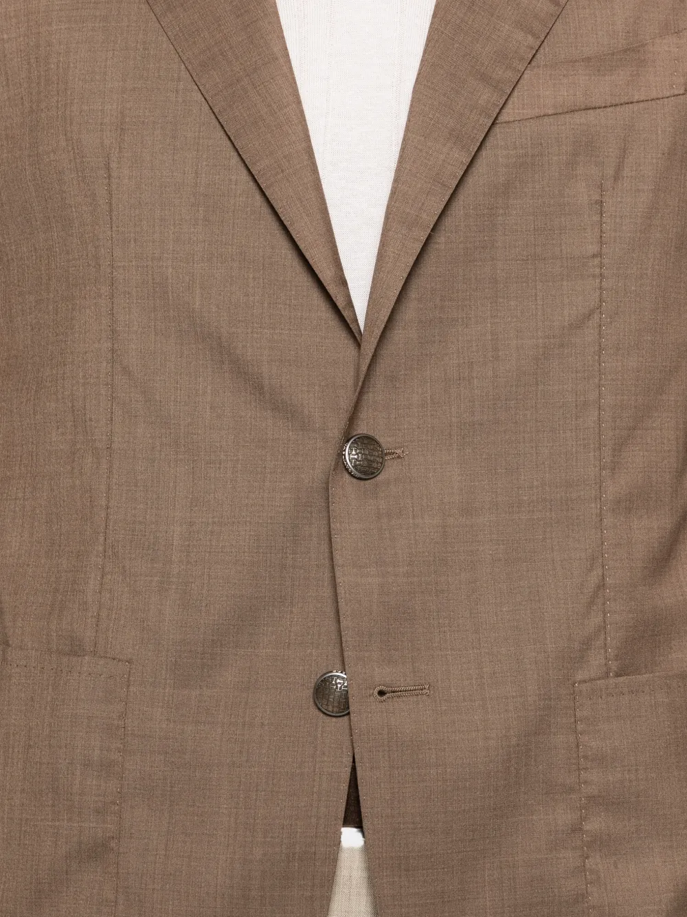 Tagliatore Blazer met enkele rij knopen Bruin