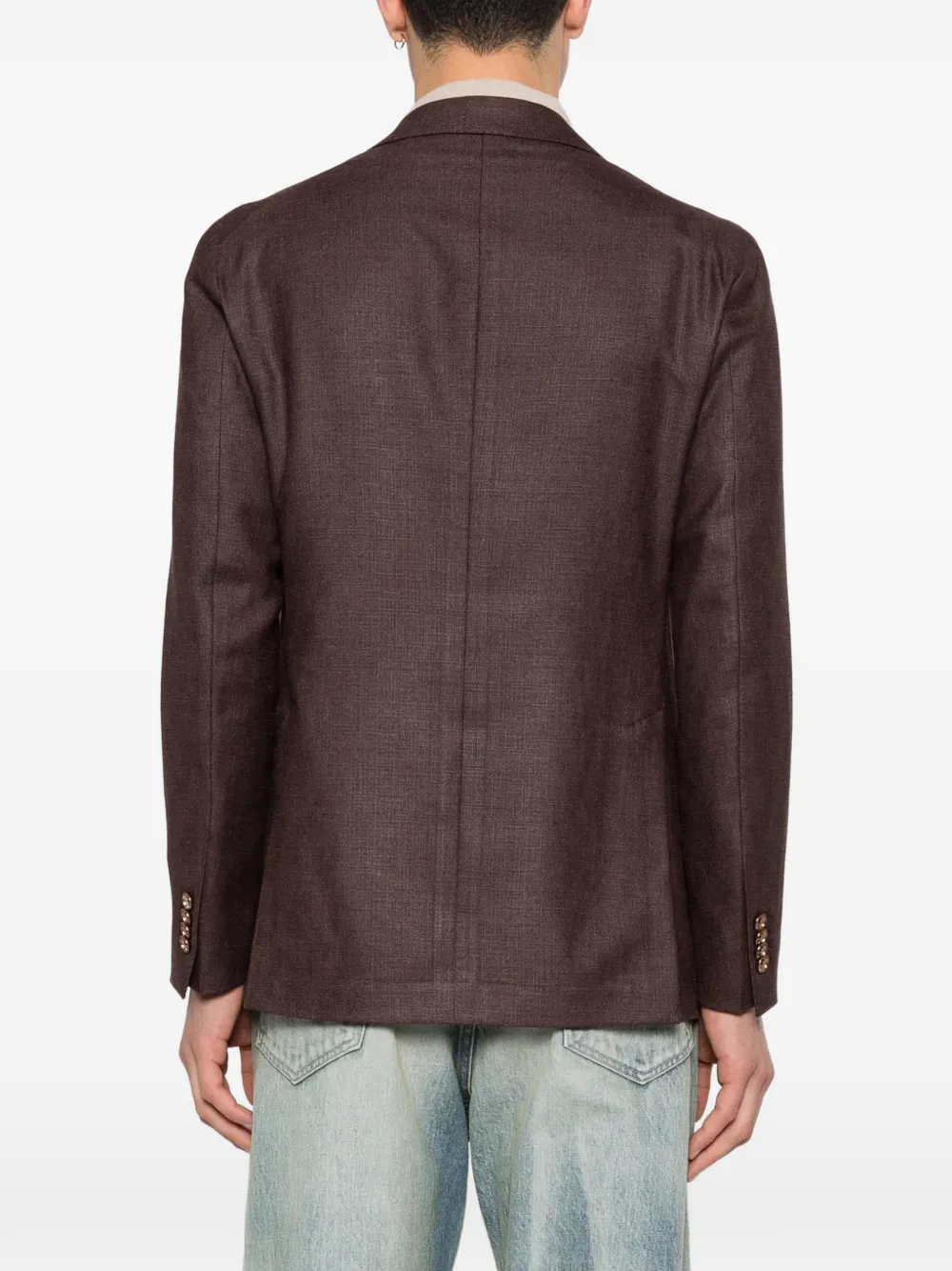 Tagliatore Jack met klepzak en knoopsluiting Bruin