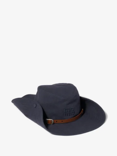 Miu Miu drill cowboy hat