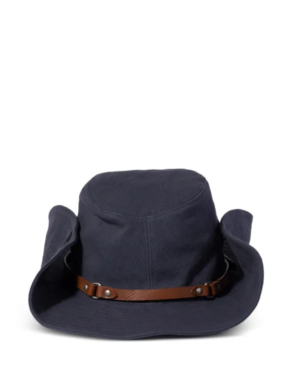 Miu Miu Drill Cowboy Hat | Grey | FARFETCH