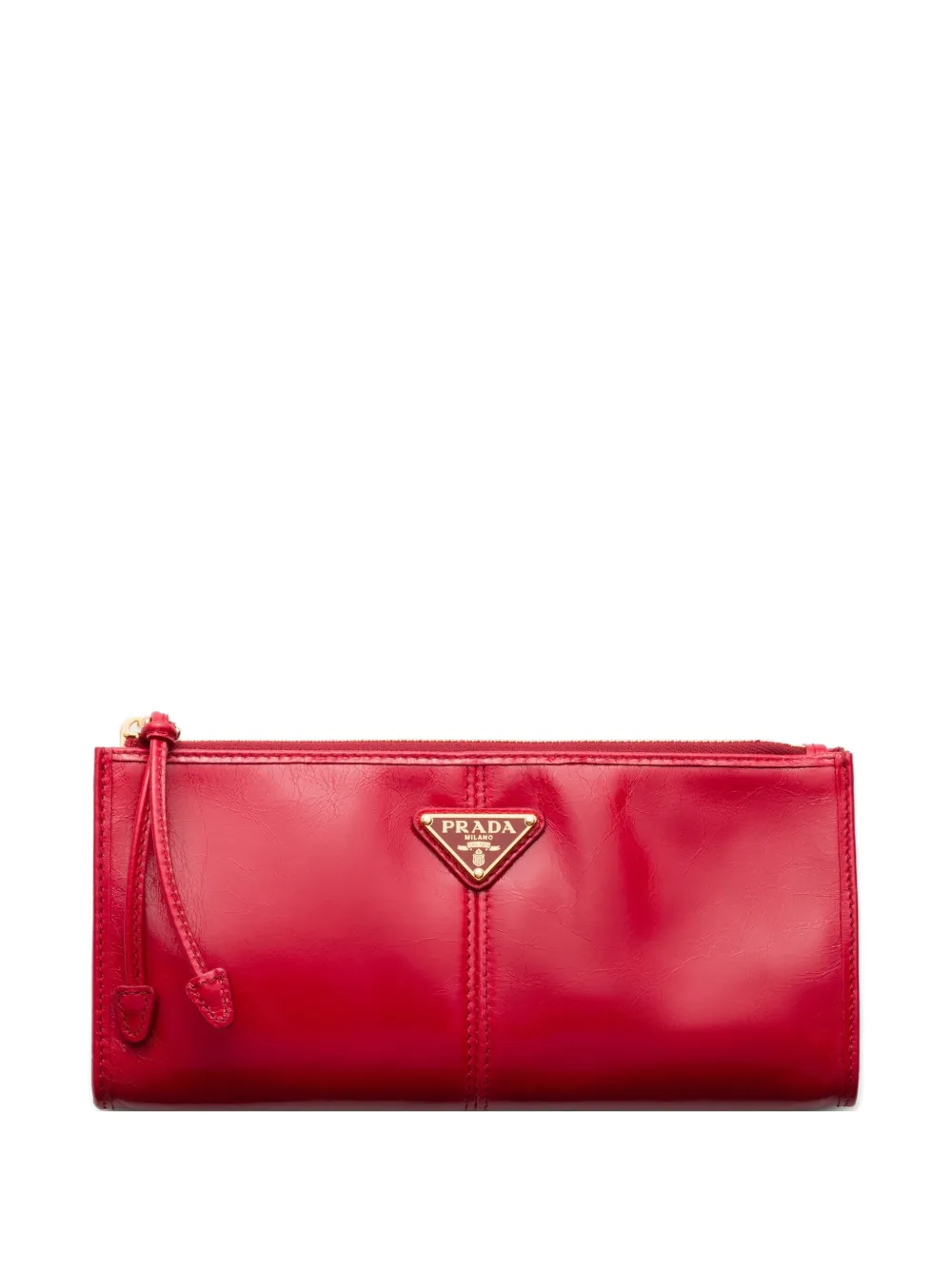 Prada leather wallet - Rosso