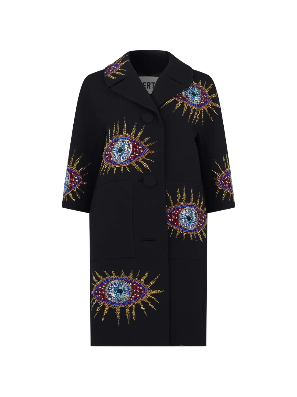 Libertine Nazar patch-pocket coat - Nero