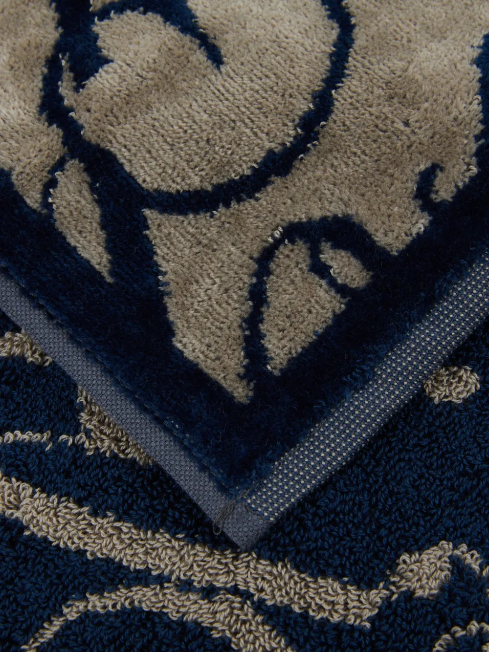  Philipp Plein Signature-pattern Bath Towel - Blue 